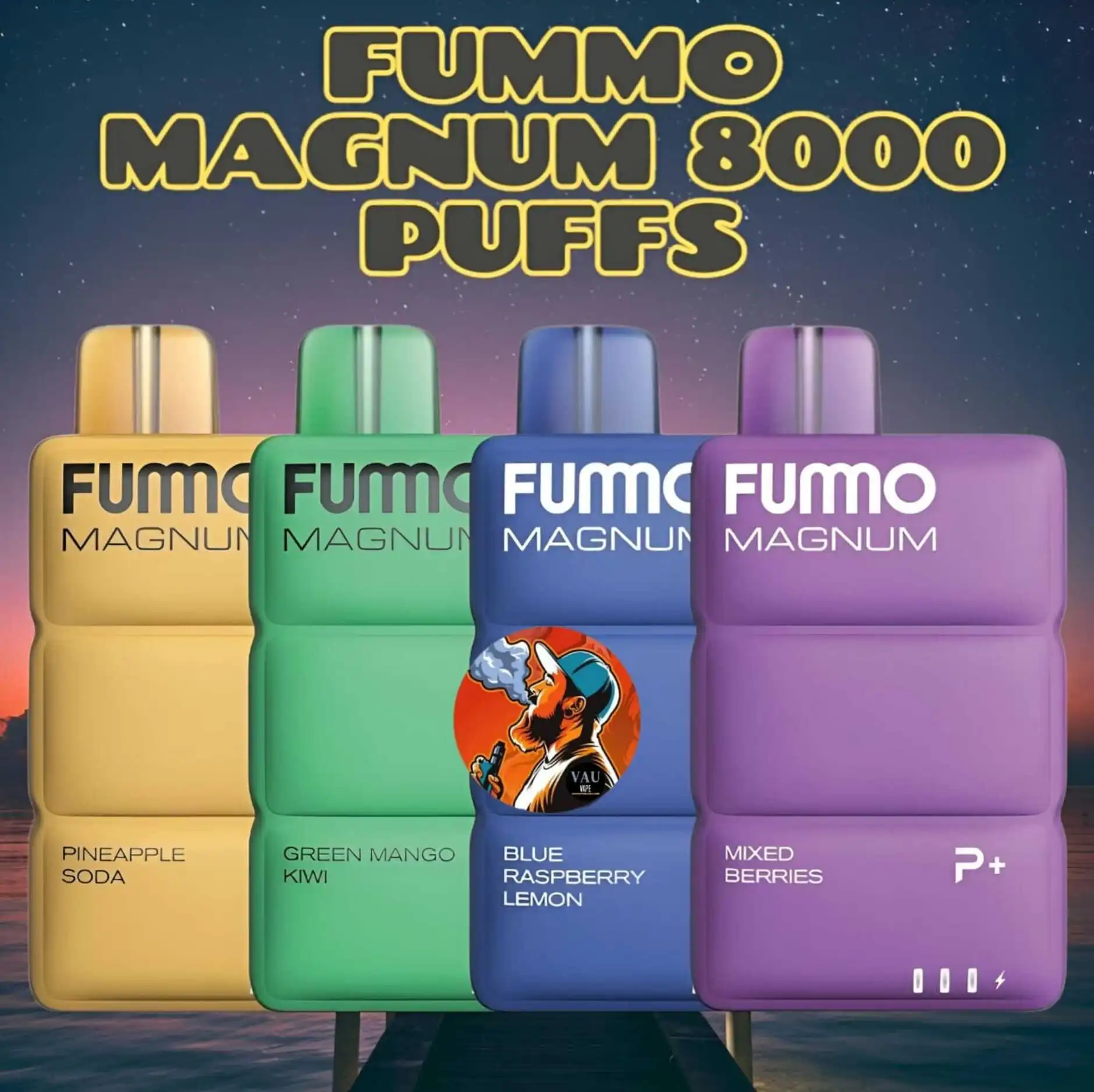 Fummo Magnum Mixed Berries 8000 Puffs Disposable Vape 20mg in Dubai UAE