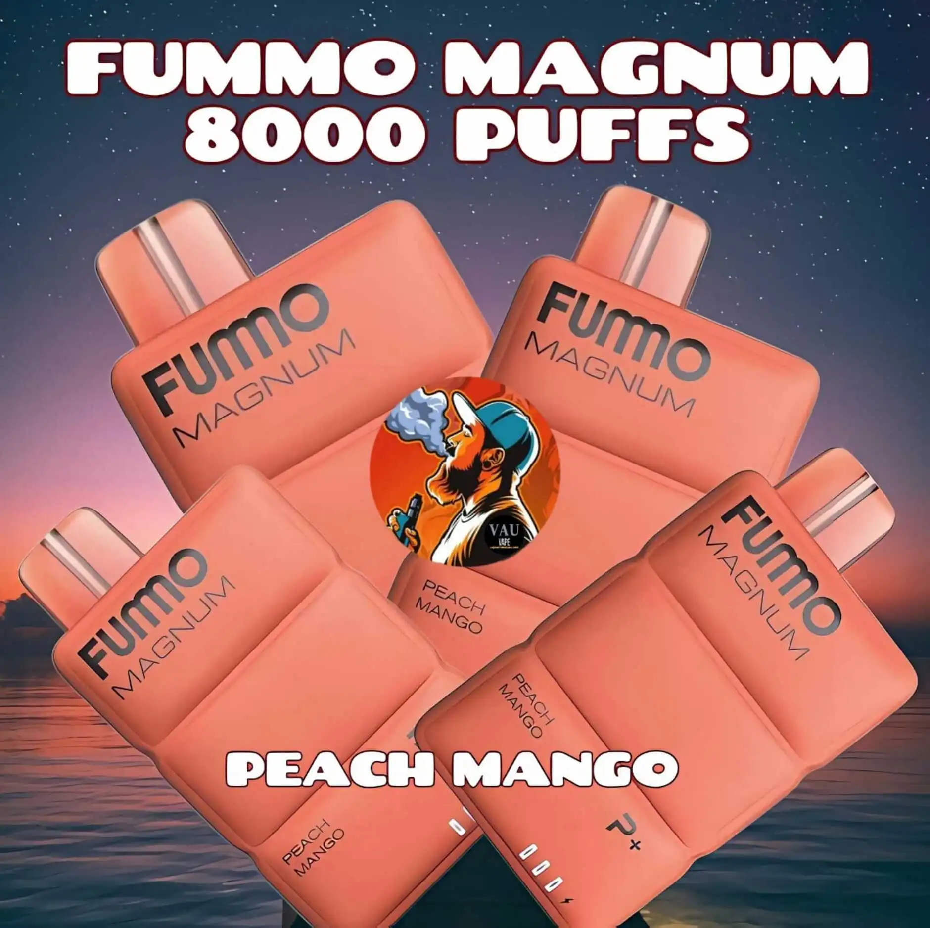 Fummo Magnum Peach Mango 8000 Puffs Disposable Vape in Dubai UAE