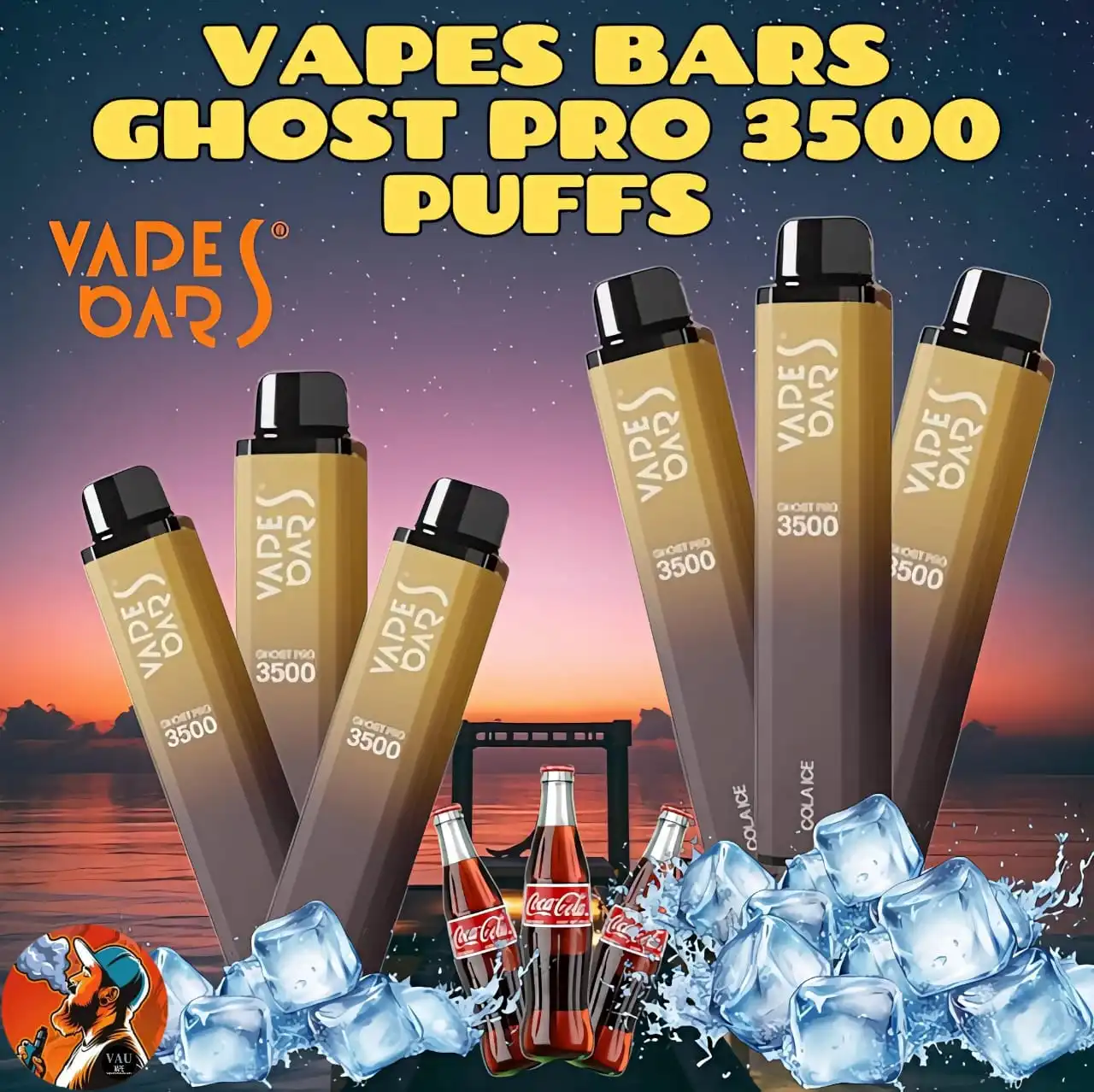 Ghost Pro Cola Ice 3500 Puffs Disposable Vape in Dubai UAE