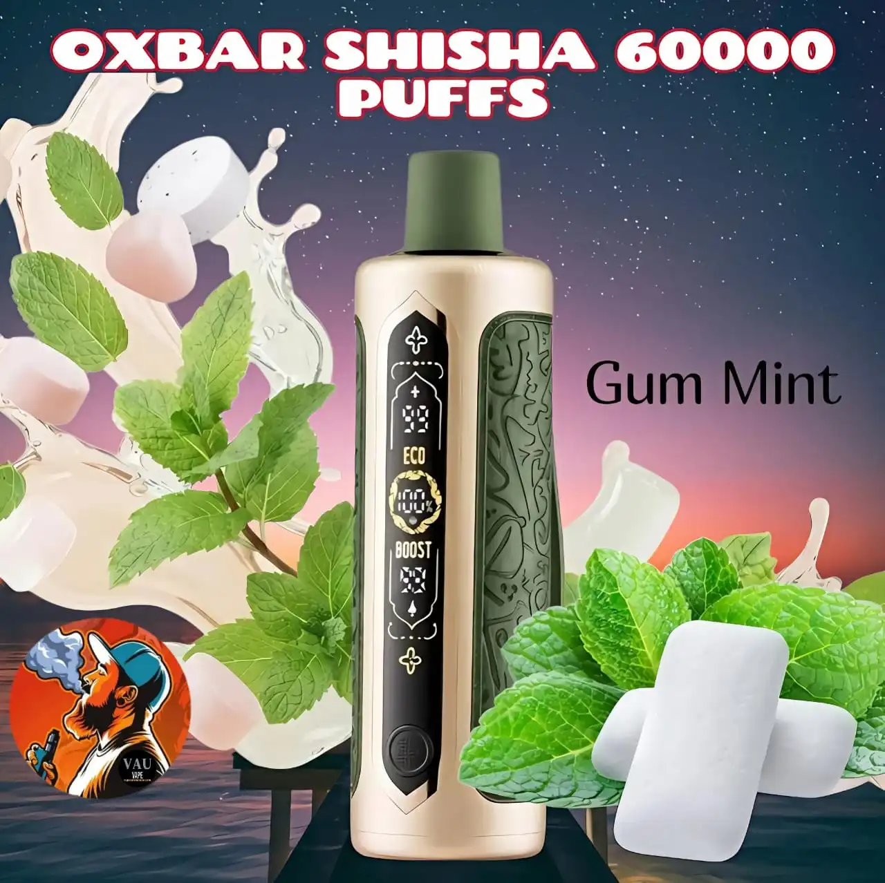 Oxbar Shisha 60000 Puffs DTL Disposable Vape - Dubai