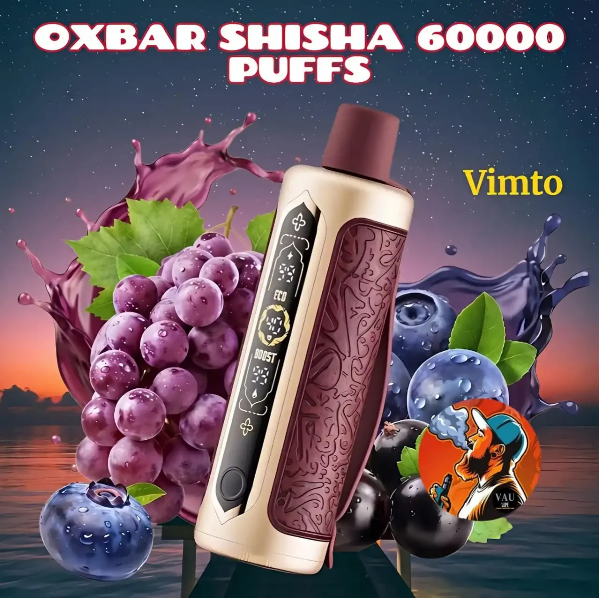 Oxbar Shisha 60000 Puffs DTL Disposable Vape - Dubai