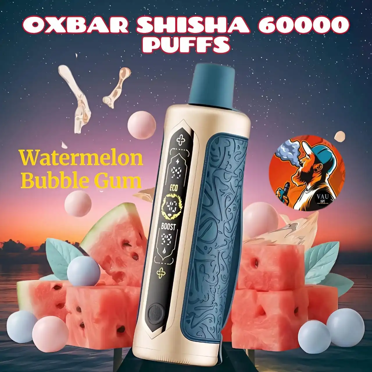 Oxbar Shisha 60000 Puffs DTL Disposable Vape - Dubai