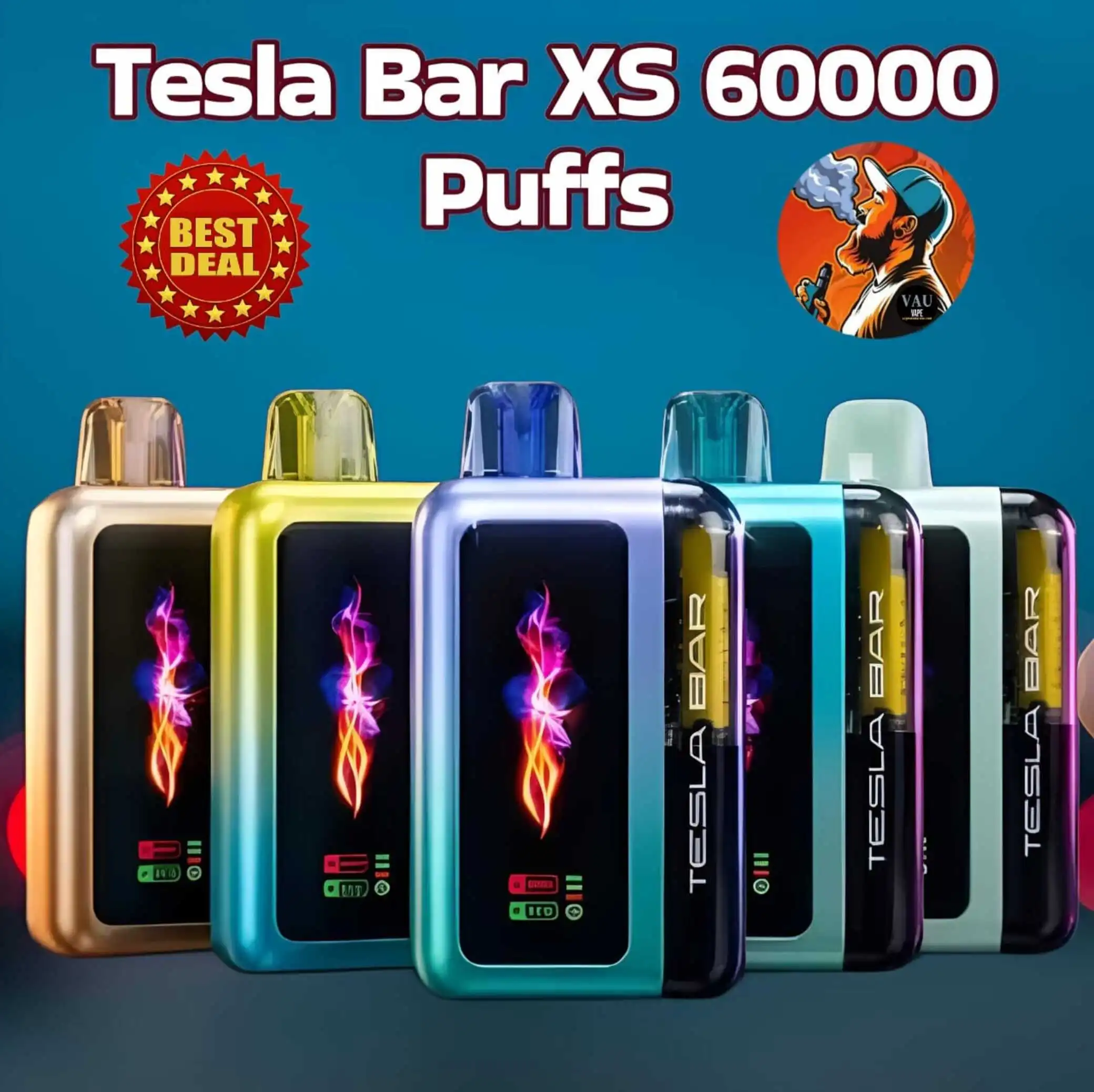 Tesla Bar XS 60000 Puffs Disposable Vape | 60K 50MG - Dubai UAE