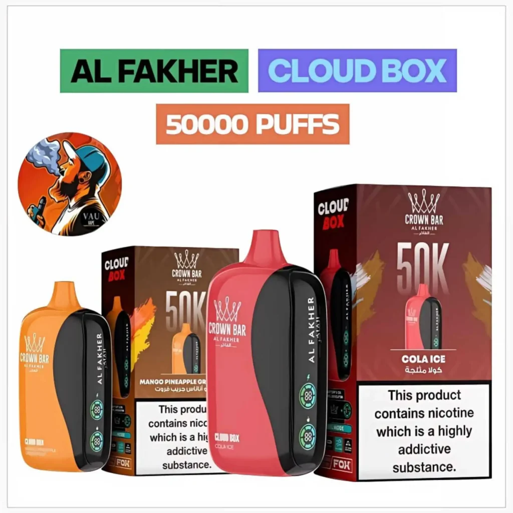 Al Fakher Cloud Box 50k Vape Kit Crown Bar 50000 Puffs