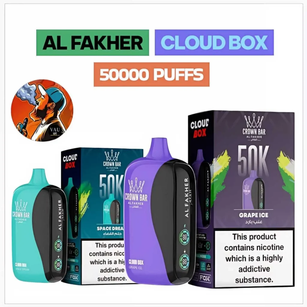 Al Fakher Cloud Box 50k Vape Kit Crown Bar 50000 Puffs