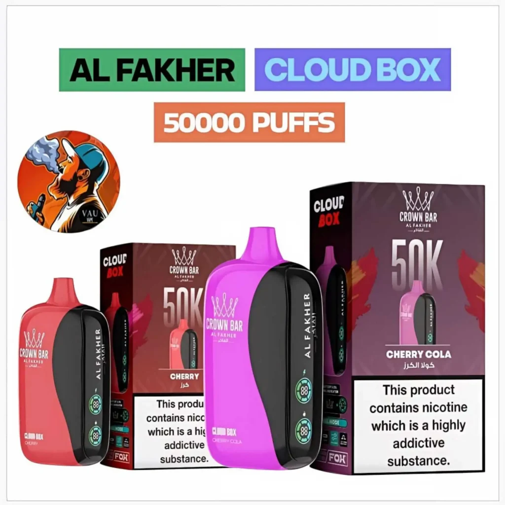 Al Fakher Cloud Box 50k Vape Kit Crown Bar 50000 Puffs