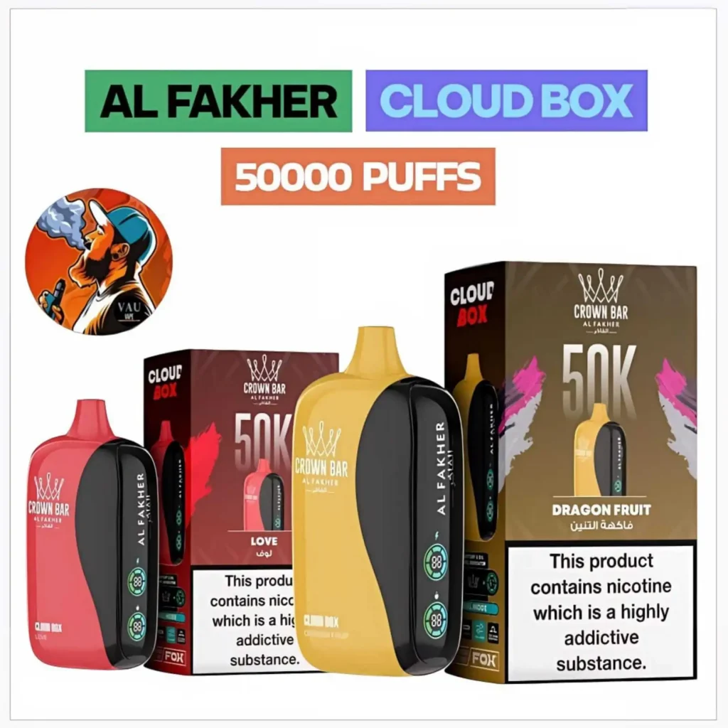 Al Fakher Cloud Box 50k Vape Kit Crown Bar 50000 Puffs