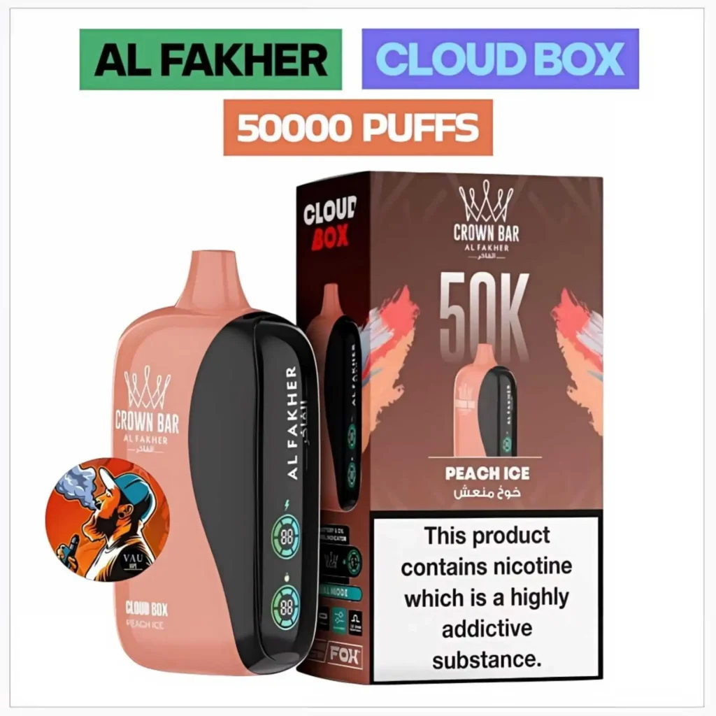 Al Fakher Cloud Box 50k Vape Kit Crown Bar 50000 Puffs