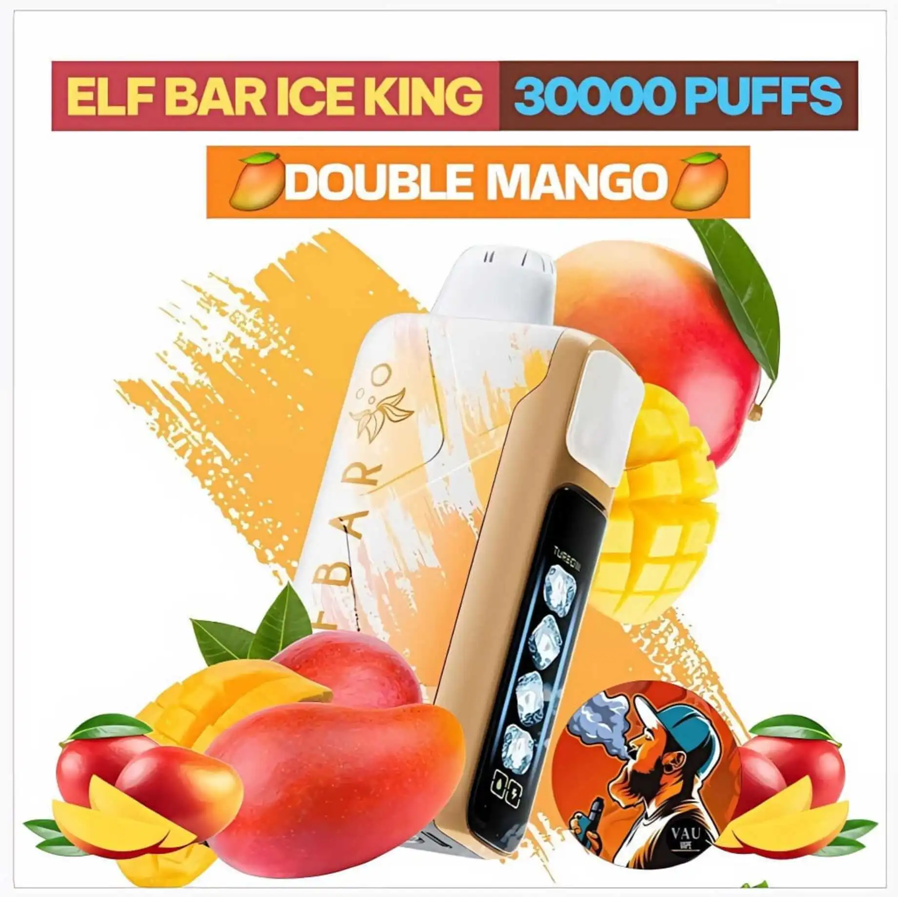 Elf Bar Ice King Double Mango 30000 Puffs Disposable Vape