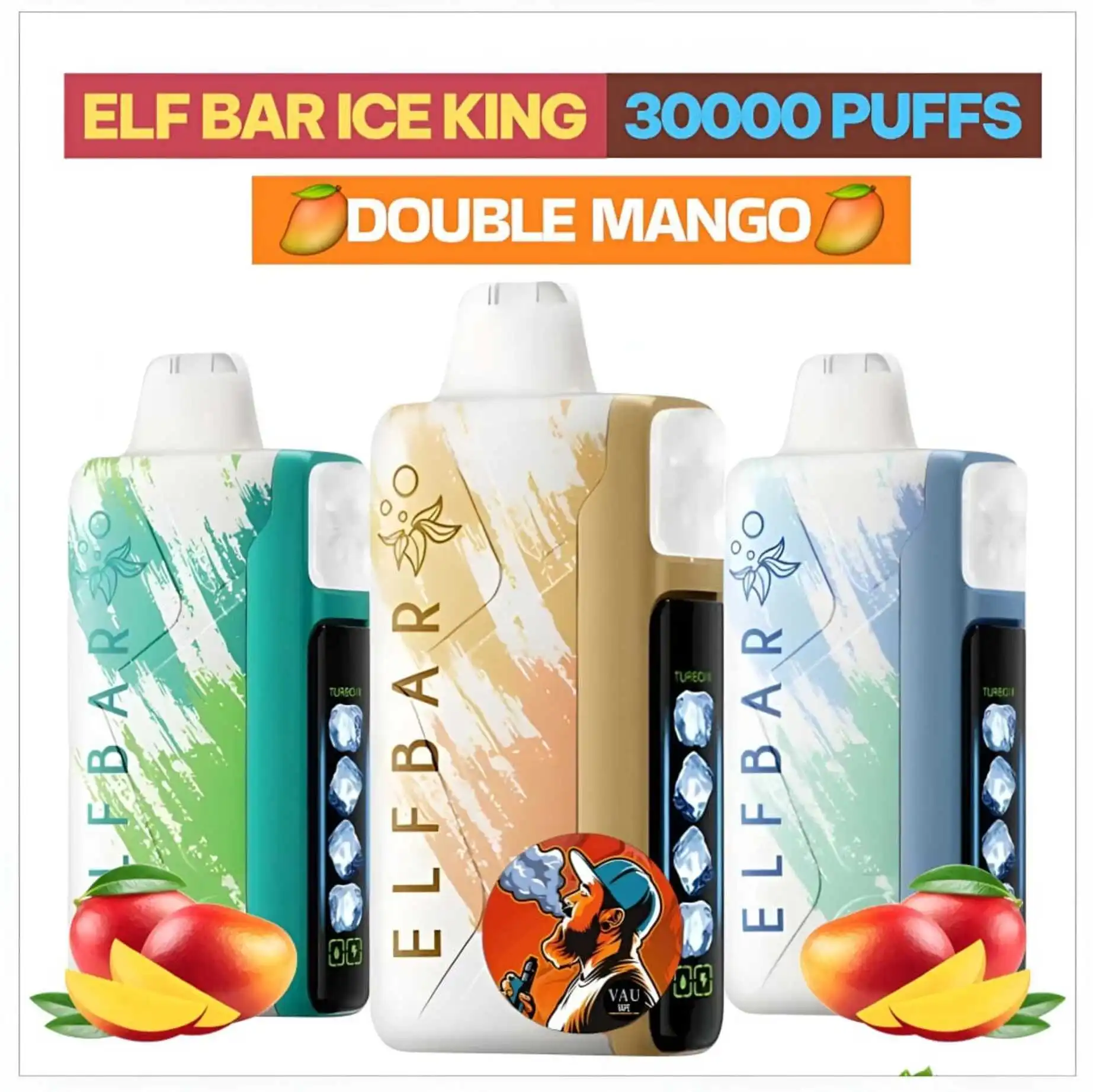 Elf Bar Ice King Double Mango 30000 Puffs Disposable Vape