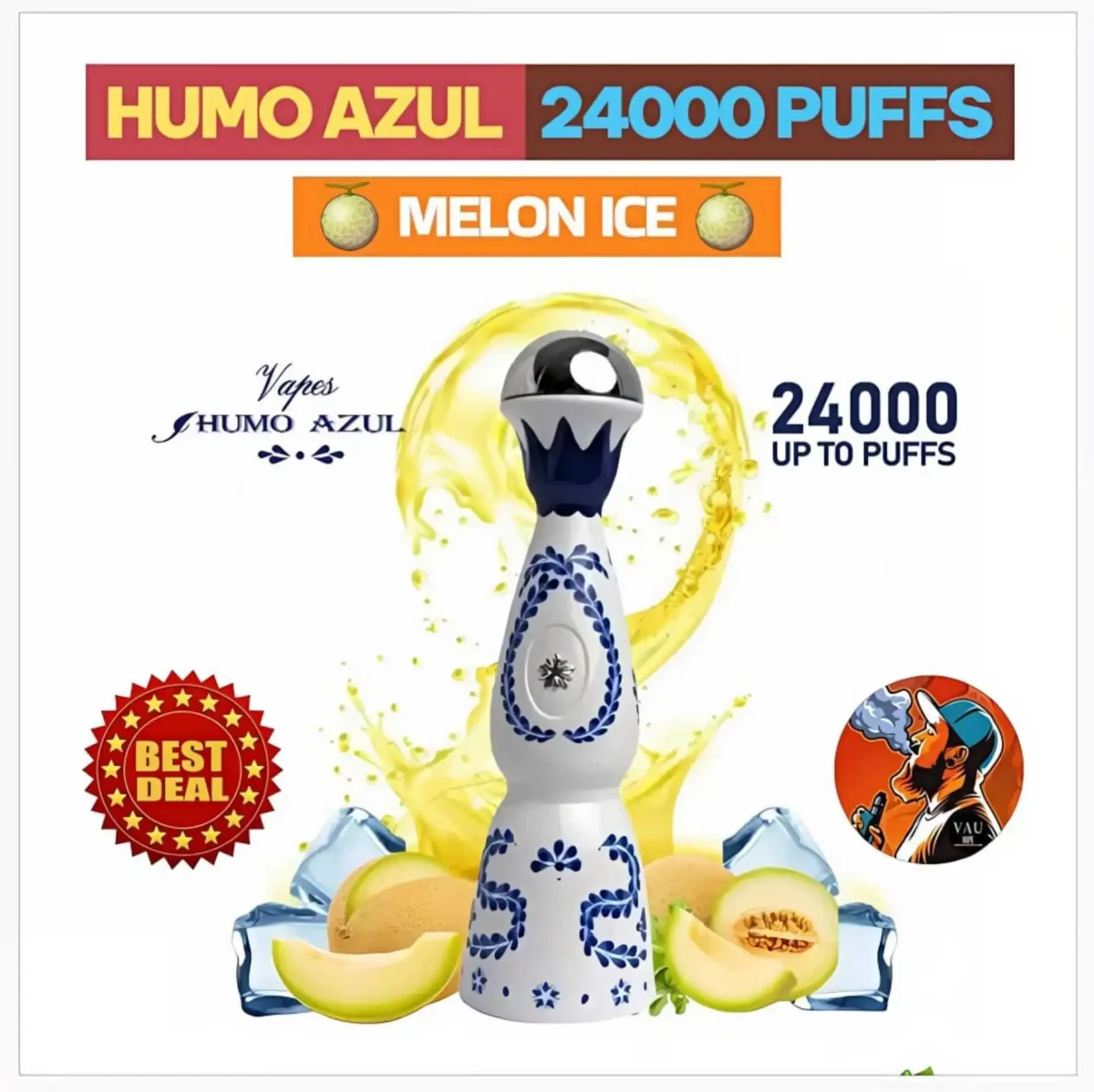 Tequila Vape Humo Azul 24000 Puffs Disposable Vape - Dubai