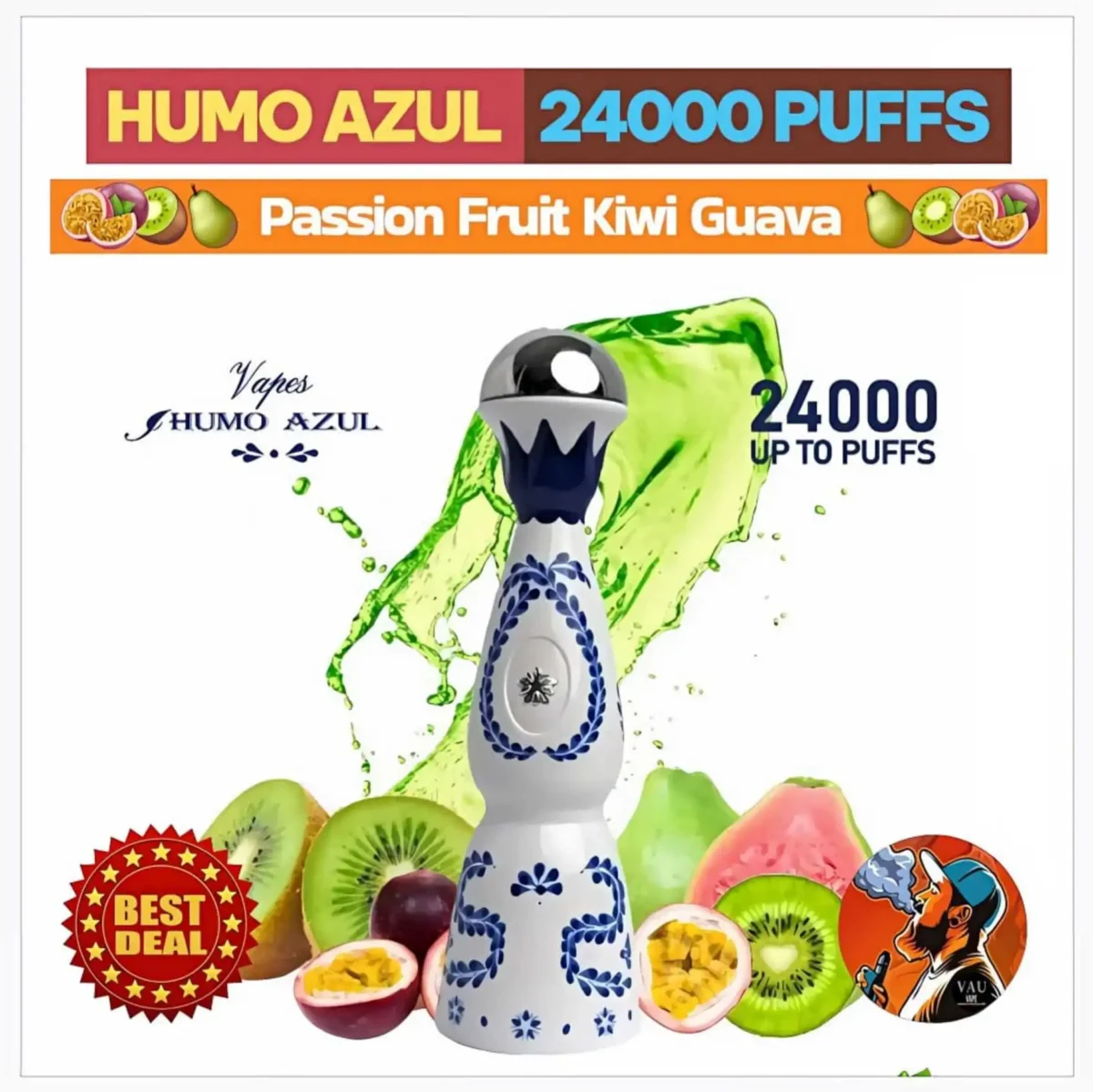 Tequila Vape Humo Azul 24000 Puffs Disposable Vape - Dubai