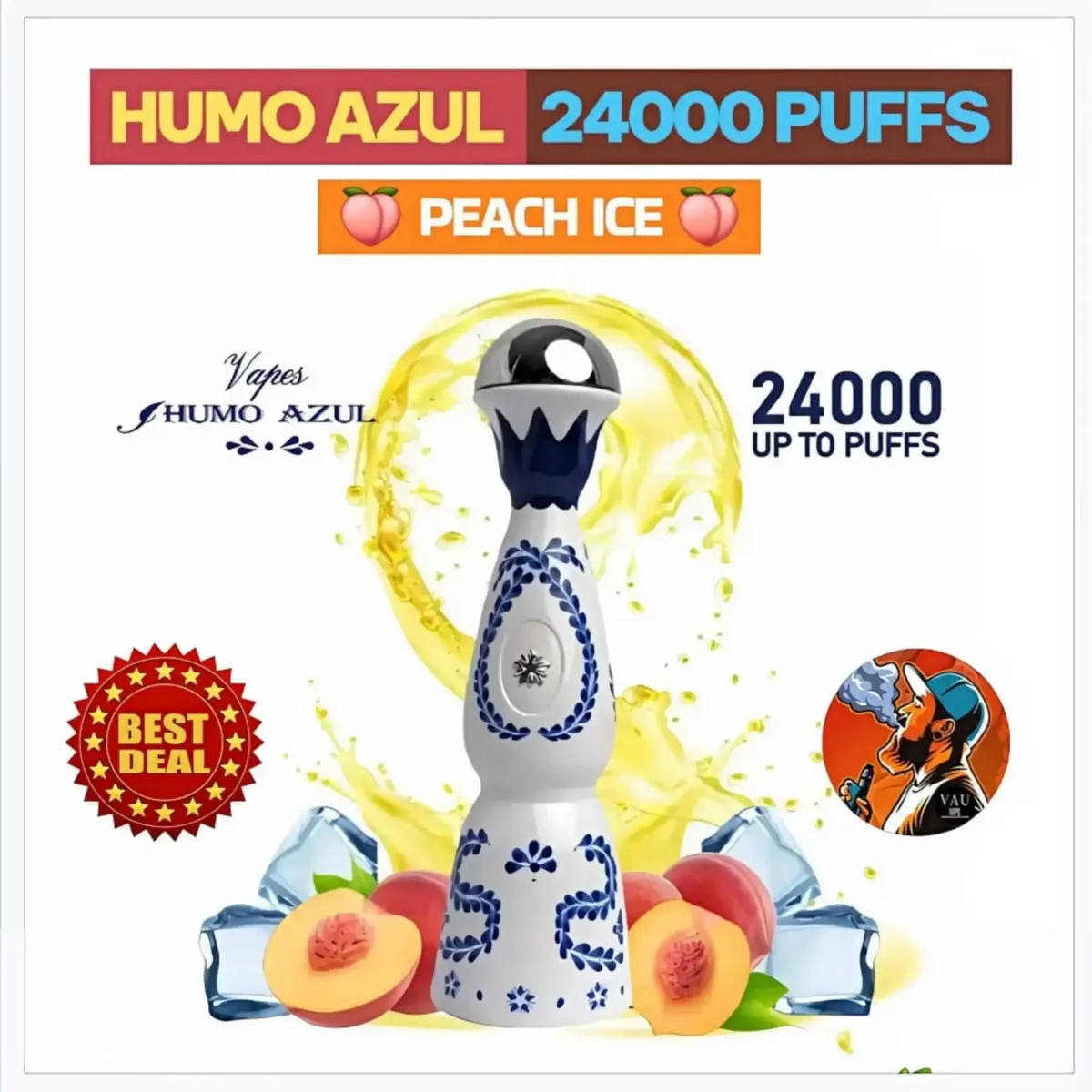 Tequila Vape Humo Azul 24000 Puffs Disposable Vape - Dubai